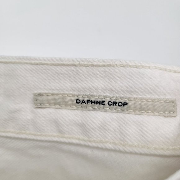Citizens of Humanity Daphne Crop Women's SZ 29 Organic Cotton White Jeans - Picture 8 of 14